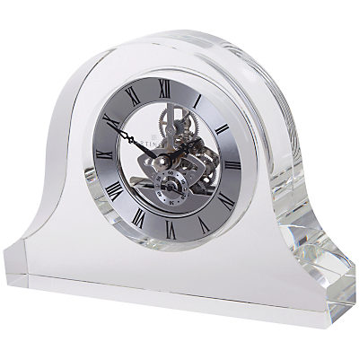 Dartington Crystal Mantle Clock Clear